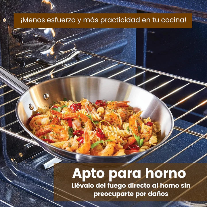 SteelChef®: Juego de 6 Utensilios de Acero Inoxidable