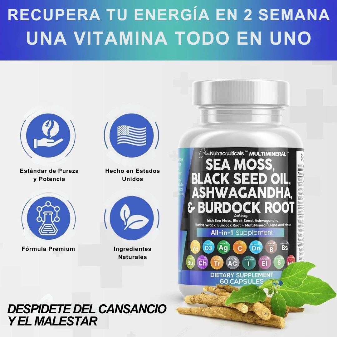 Seamoss Complex 15 en 1 - Vitalidad y Defensas Naturales