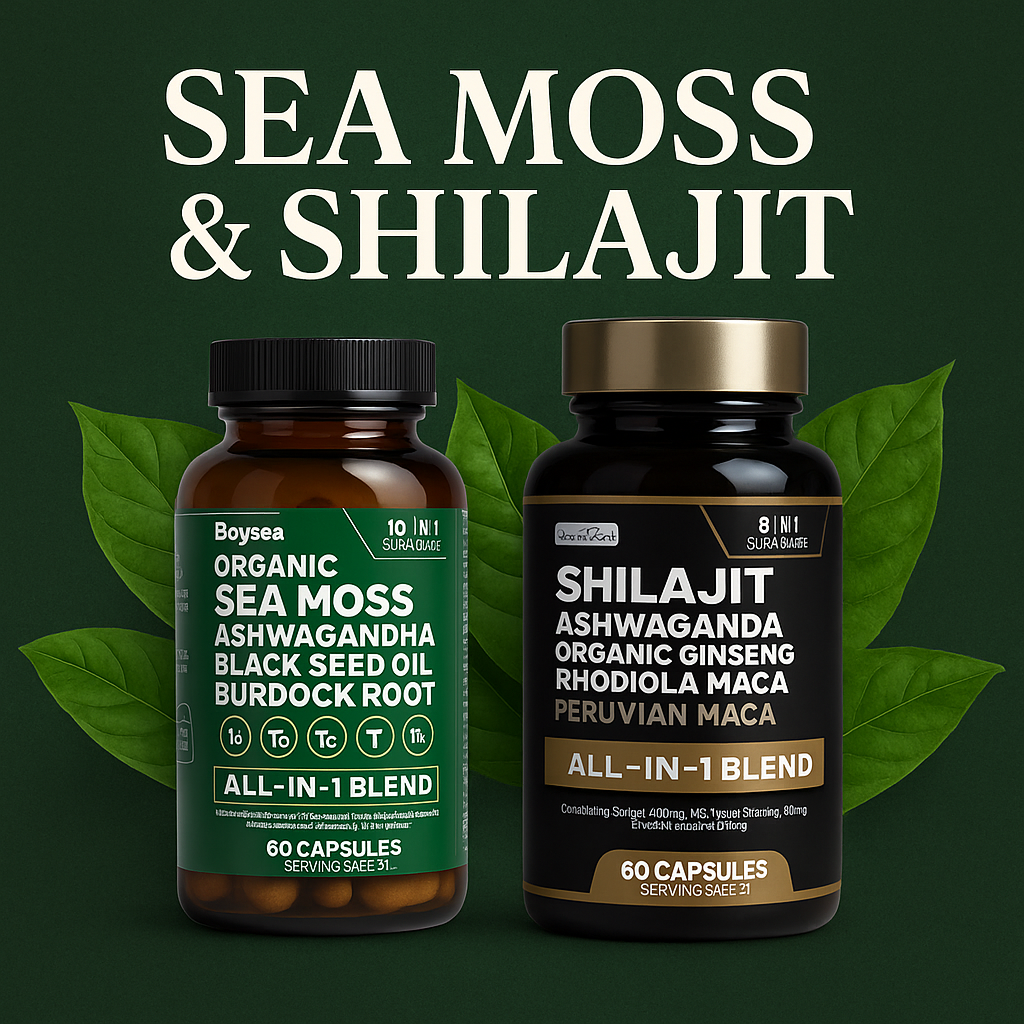 PAQUETE DE SEA MOSS & SHILAJIT (120 CAPSULAS)