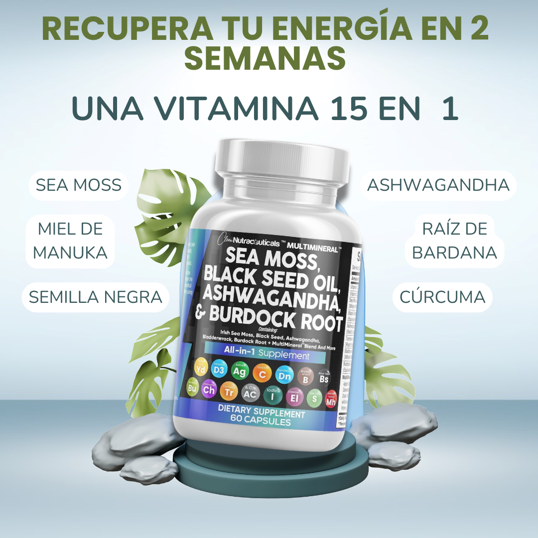 Seamoss Complex 15 en 1 - Vitalidad y Defensas Naturales